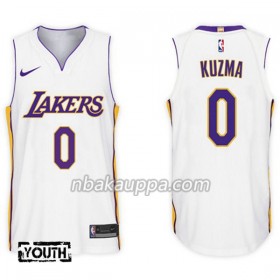 Los Angeles Lakers Kyle Kuzma 0 Nike 2017-18 Valkoinen Pelipaidat Swingman - Lasten